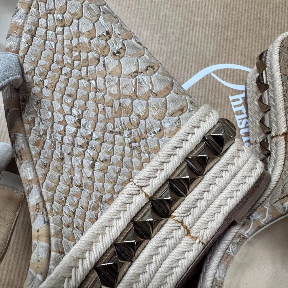 Christian Louboutin Brown Platform Shoes